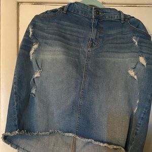 Torrid Plus size 22 denim skirt